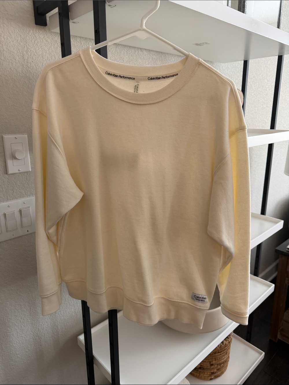 Calvin Klein Light Cream Crewneck Sweatshirt